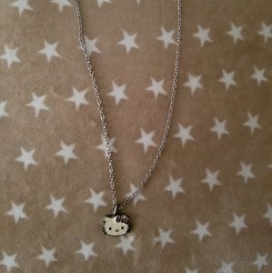 sterling hello kitty necklace